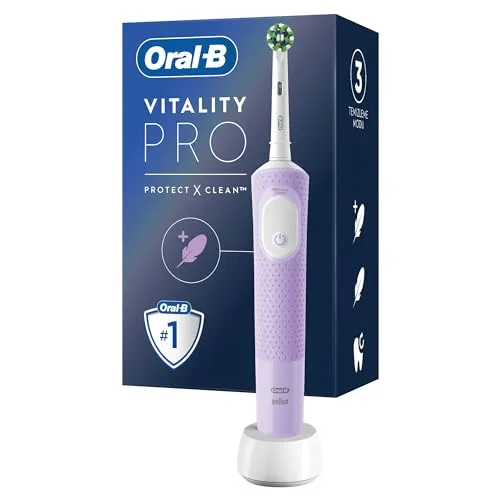 Oral-B Şarjlı/Elektrikli Diş Fırçası Vitality Pro Lila Koruma ve Temizlik