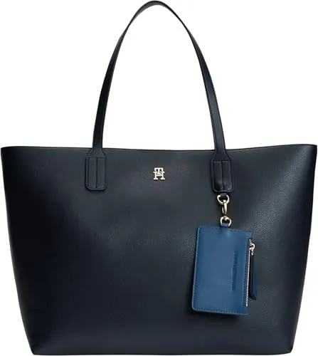 Tommy Hilfiger TH ICON TOTE Kadın Tote Çanta Space Blue OS