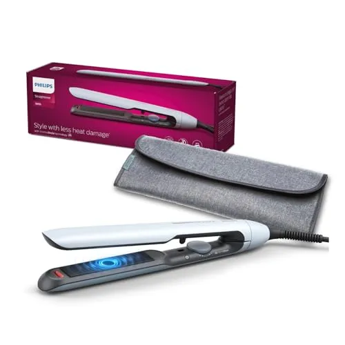 Philips Saç Düzleştirici, Bukle Özellikli, Argan Yağlı Plaka, ThermoShield, İyonik Bakım, Hızlı Isınma, Geniş Sıcaklık Ayarı, Isıya Dayanıklı Kılıf Hediyeli, BHS520/00