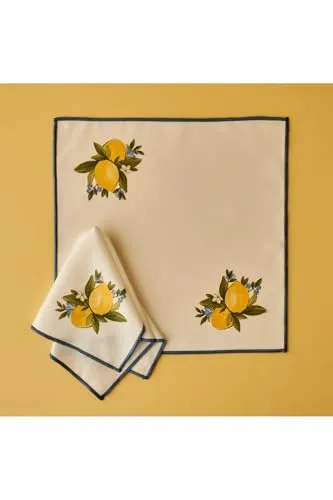 Bella Maison Lemoncello Pamuklu Peçete Sarı (40X40 Cm)