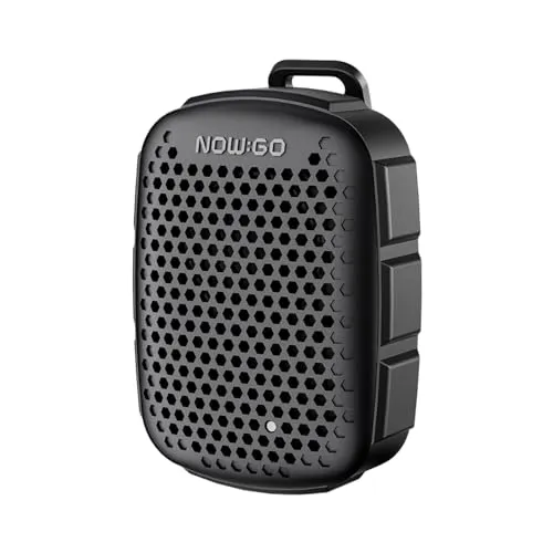 NOWGO Lava Clip 5W Klipsli Su Geçirmez Taşınabilir Mini Bluetooth Hoparlör Siyah