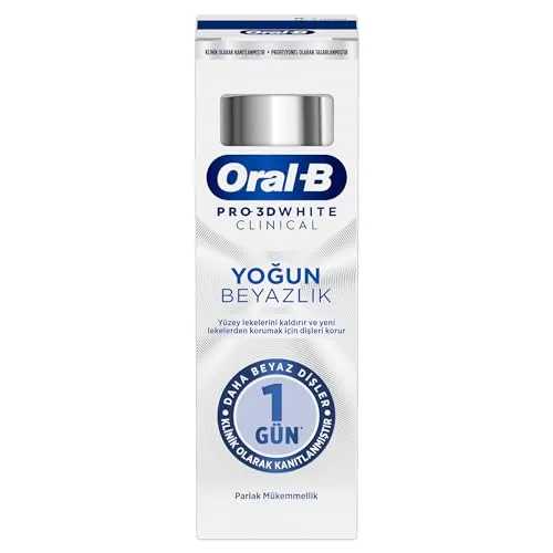 Oral-B Pro 3D White Clinical Yoğun Beyazlık Parlak Mükemmellik Diş Macunu 75 ml