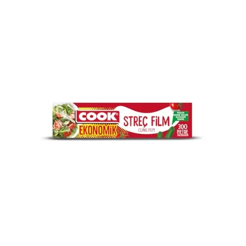 Cook Edt Streç Film, PE, Sarı, 30 cm x 300 m