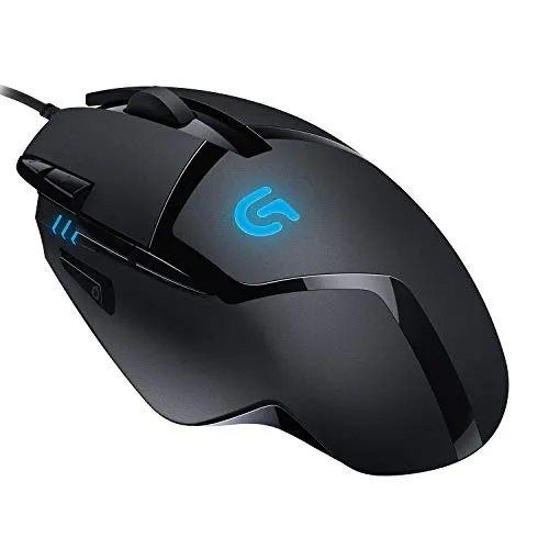 Logitech G G402 Hyperion Fury Kablolu Oyuncu Mouse, 4.000 DPI, Ultra Hızlı 500 IPS İzleme Hızı, 8 Programlanabilir Tuş, 1 ms Bildirim Hızı, Siyah
