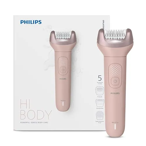 Philips BRE718/05 Epilatör Serisi 9000, Kablosuz, Islak ve Kuru Kullanım, 32 Cımbız, LED Işık, 60 Dakika Pil Ömrü