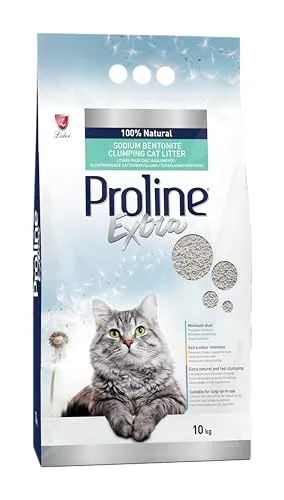 Proline Extra Sodıum Bentonite Gri Bentonit Topaklaşan Kedi Kumu 10 L