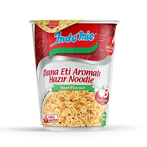 Indomie Bardak Etli Noodle Koli 24'lü (60 Gr x 24 Adet)