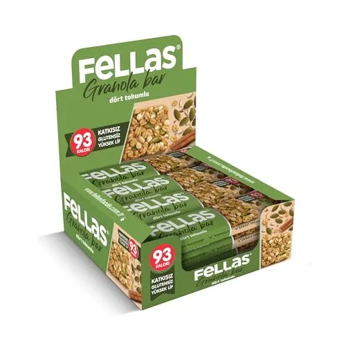 Fellas Granola Bar Dört Tohumlu, 23 Gram, 12 Adet