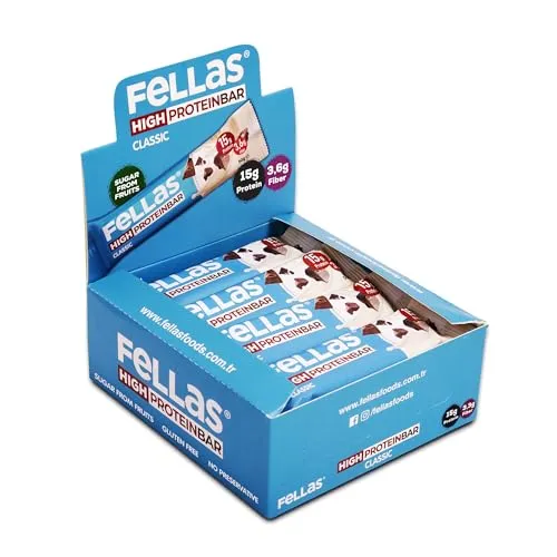 Fellas Klasik Yüksek Protein Bar 45 g x 12 Adet