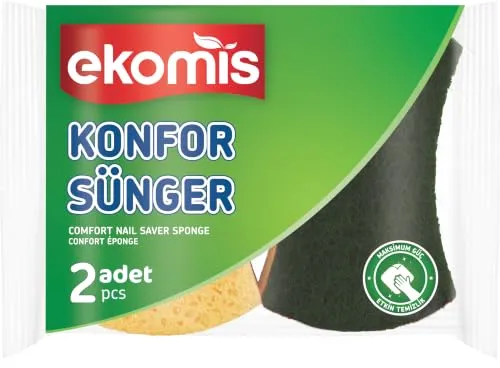 Konfor Bulaşık Süngeri 2'li Yardımcı Temizlik Süngeri
