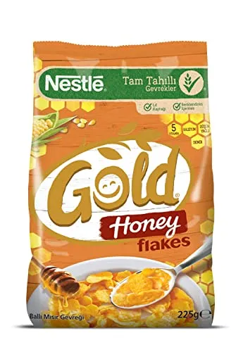Nestlé Gold Honey Flakes Ballı Mısır Gevreği, 225 g