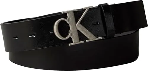 Calvin Klein ck buckle tumbled 35mm Erkek Kemer Siyah 85
