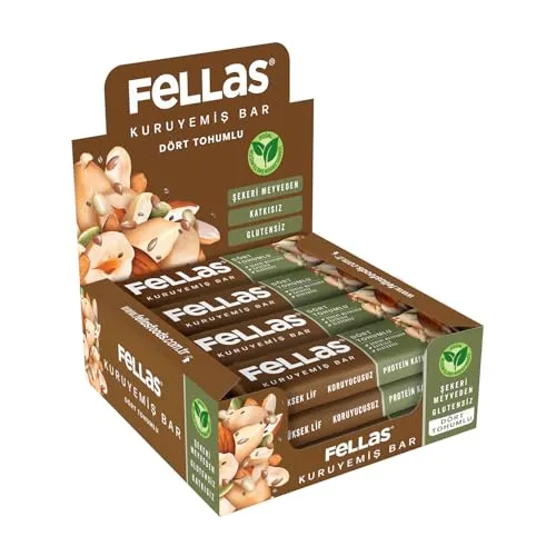 Fellas Dört Tohumlu Kuruyemiş Bar 12x30 gr
