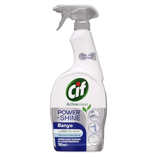 Cif Power & Shine Sprey Banyo İçin Temizleyici ve Kireç Çözücü 750 ml