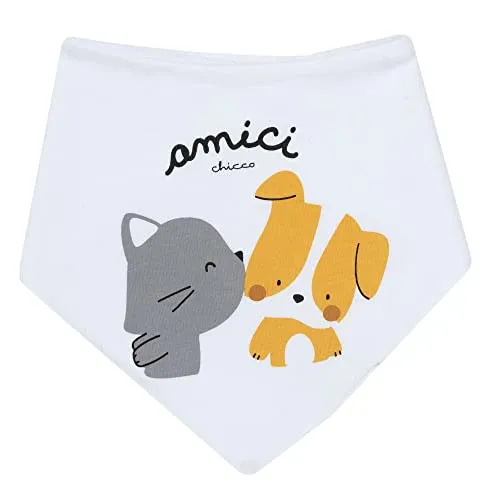 Chicco Unisex Çocuk Mama Önlüğü, Beyaz, OS