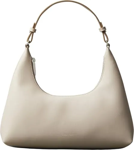 Calvin Klein foil logo conv shou lder bag Kadın El Çantası Kahverengi Tek Beden