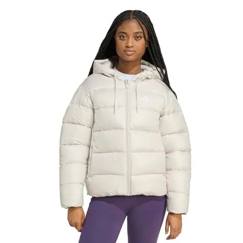 Essentials Climawarm Sentetik Dolgulu Kapüşonlu Kadın Krem Outdoor Mont JV7768