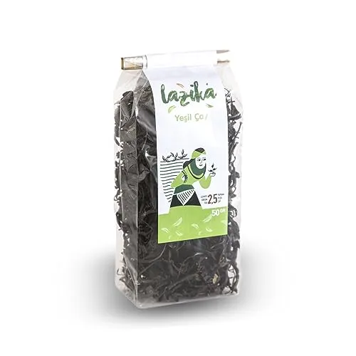 Lazika El Yapımı Yeşil Çay | Doğal, Katkısız, Mayıs Hasadı | Yüksek Antioksidan | 50g - 100g | Seçeneği ile (Yeşil Çay 50g)