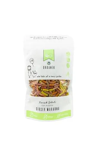 OG Organik Karışık Sebzeli Tam Buğday Dirsek Makarna 200gr