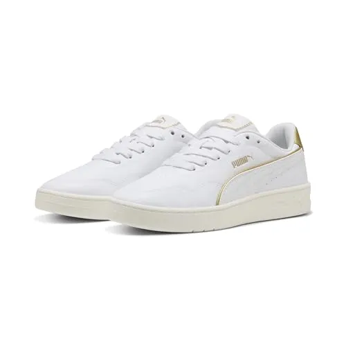 PUMA Kadın Court Lally DayINight Spor Ayakkabı PUMA White-PUMA White-Gold 38