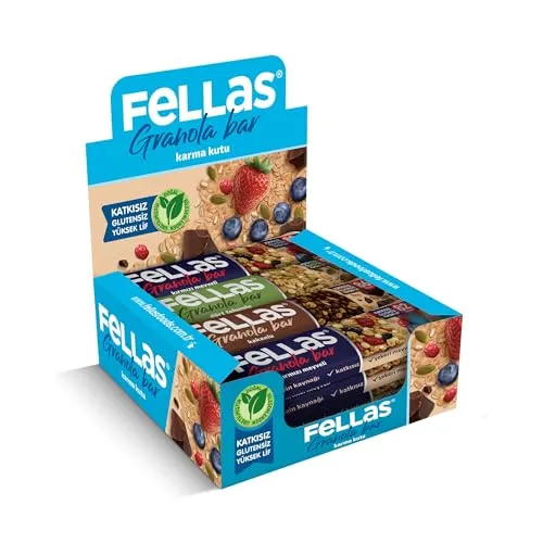 Fellas Granola Bar Karma Kutu, 3 Çeşit, 12 Adet